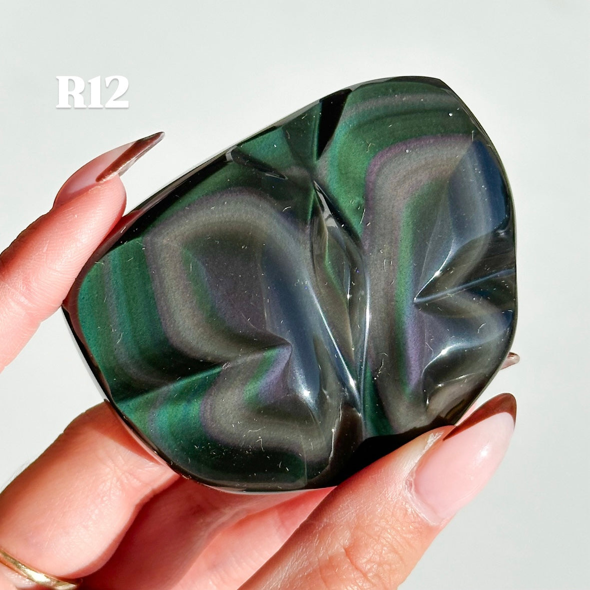 Rainbow Obsidian Carvings