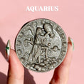 Load image into Gallery viewer, Silver Sheen Obsidian Zodiac Symbol
