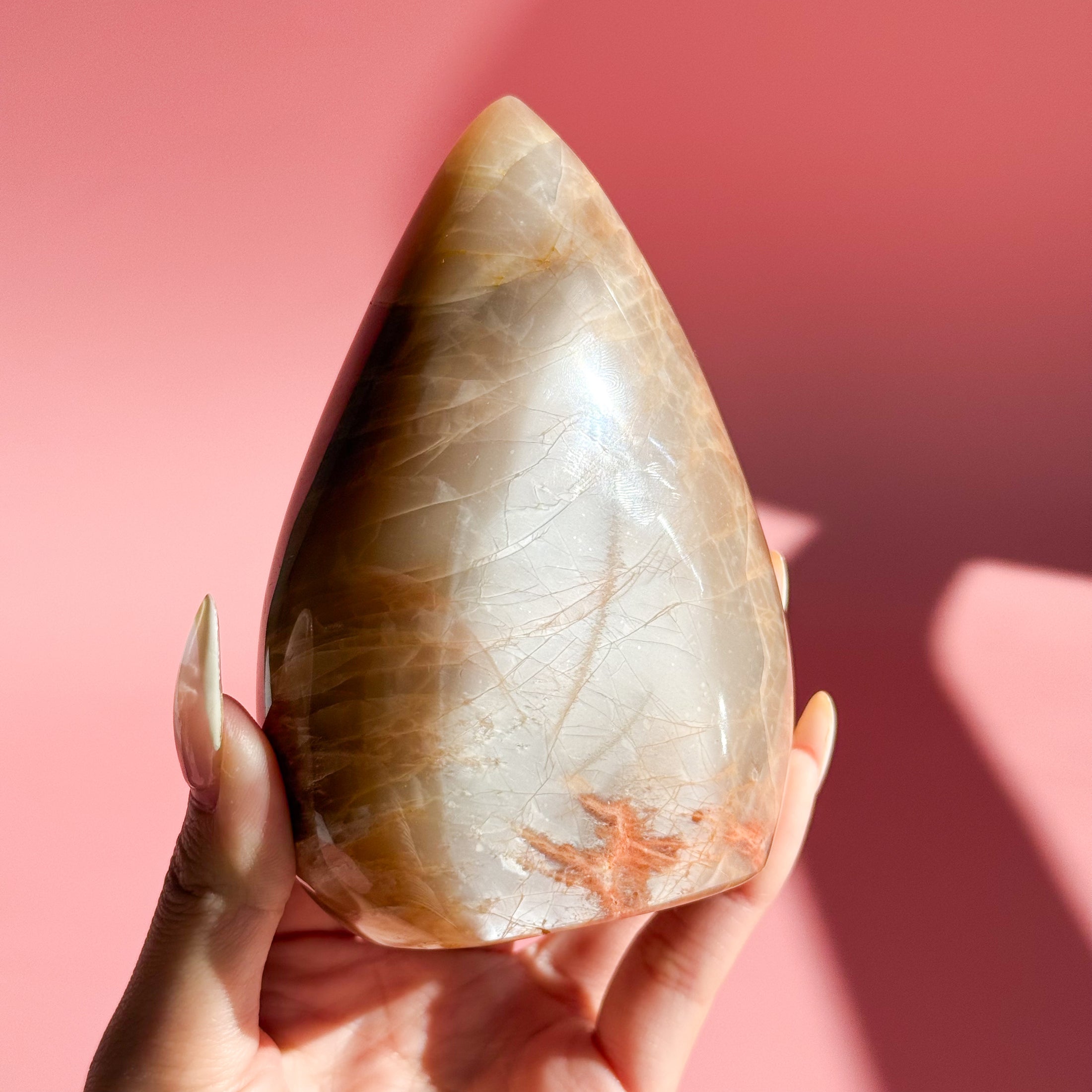 Peach Moonstone Flame