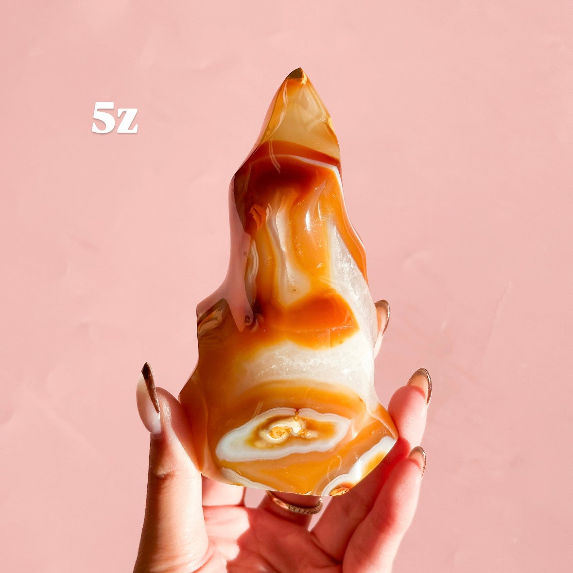 Carnelian Agate Flame