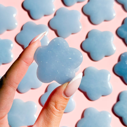 Angelite Petal Stone