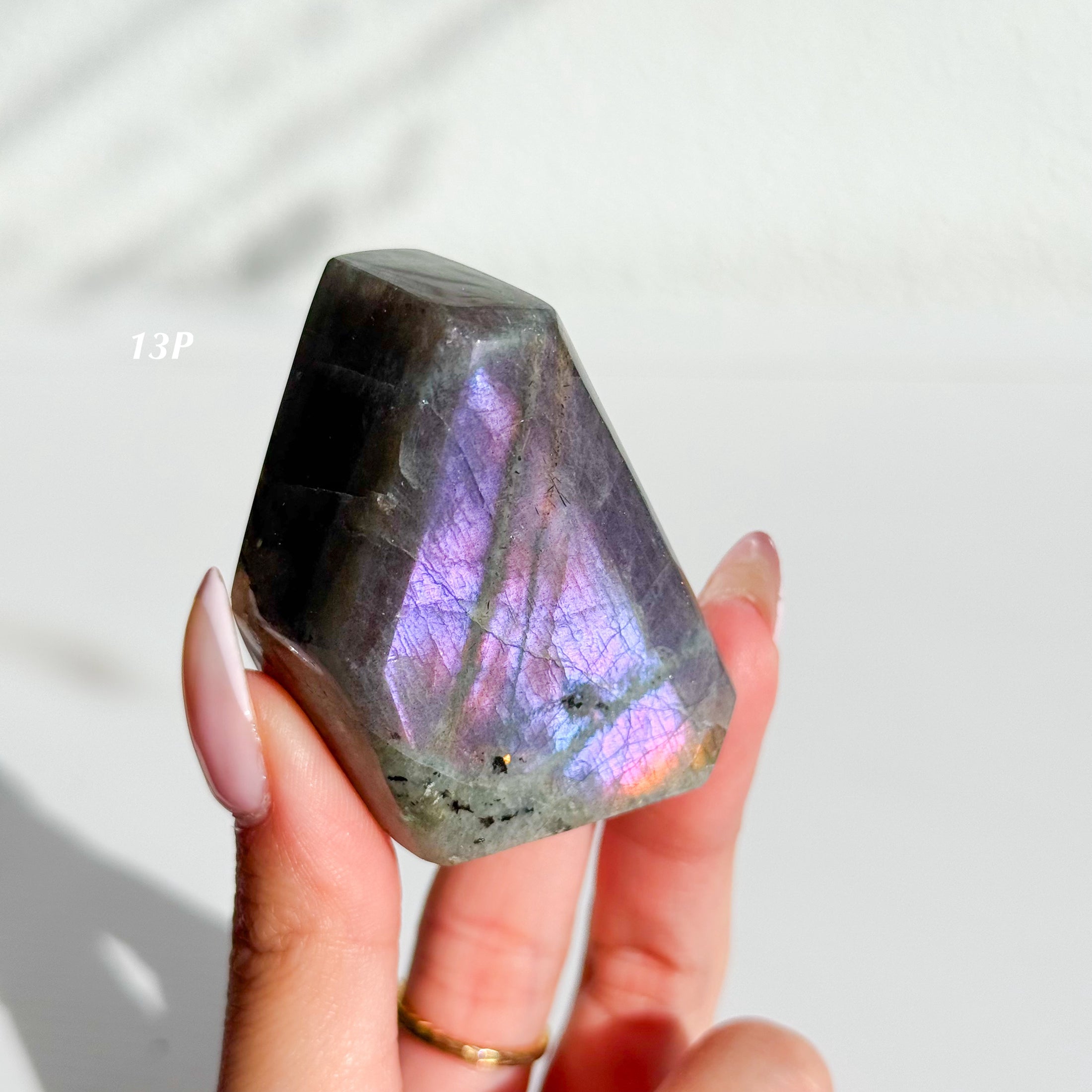Labradorite Freeform - Purple Flash