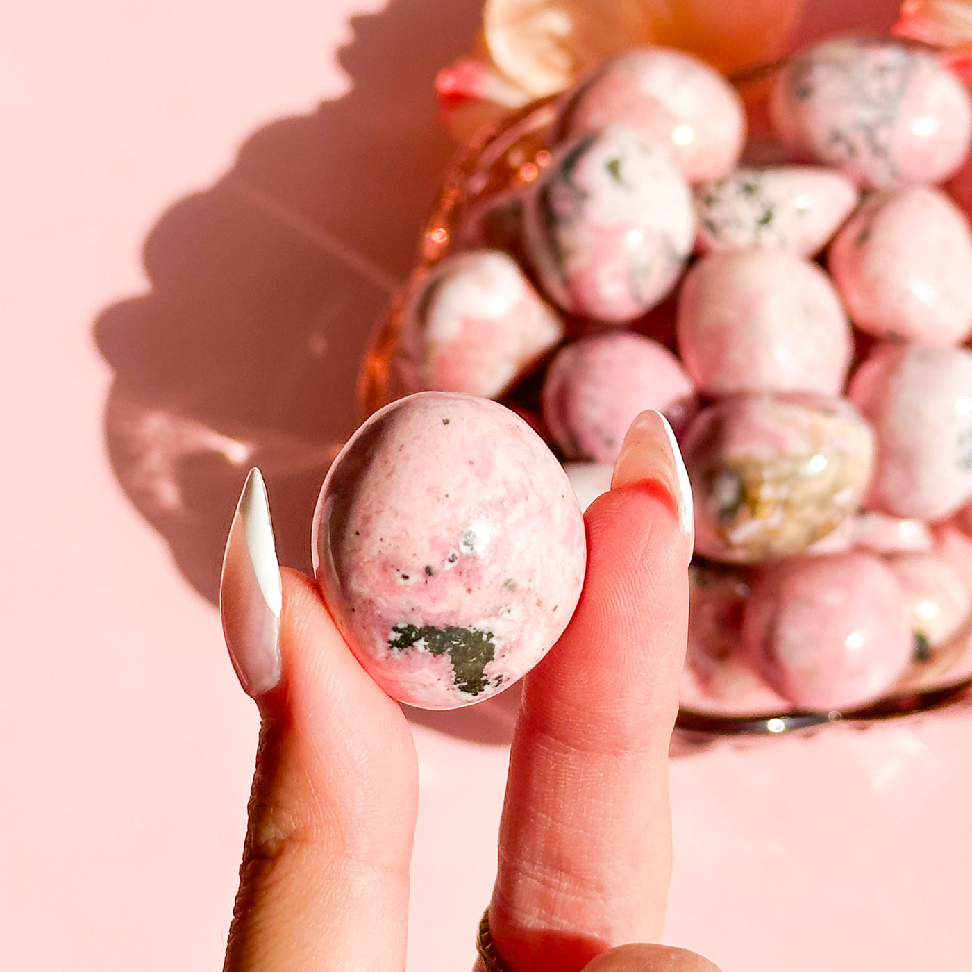 Rhodonite from Peru Tumble