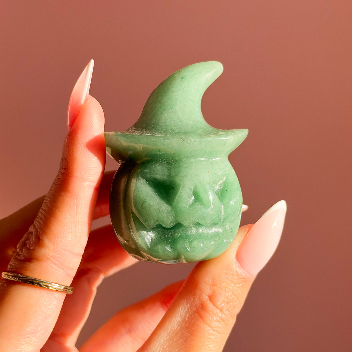 Green Aventurine Pumpkin