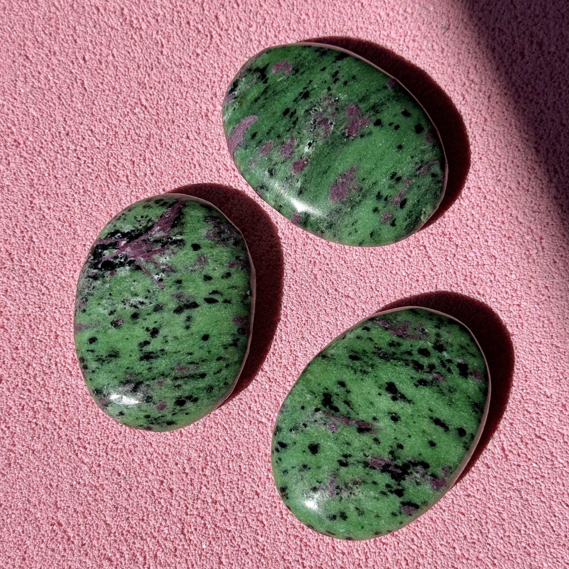Ruby in Zoisite Palmstone