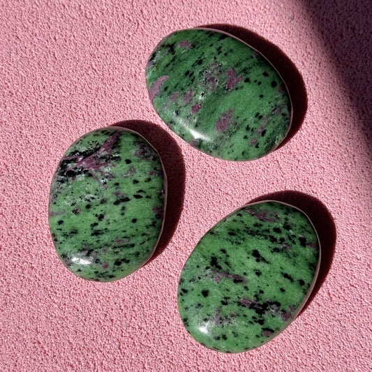 Ruby in Zoisite Palmstone