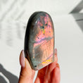 Load image into Gallery viewer, Labradorite Freeform - Orange / Pink Flash
