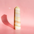 Load image into Gallery viewer, Watermelon Calcite Tower
