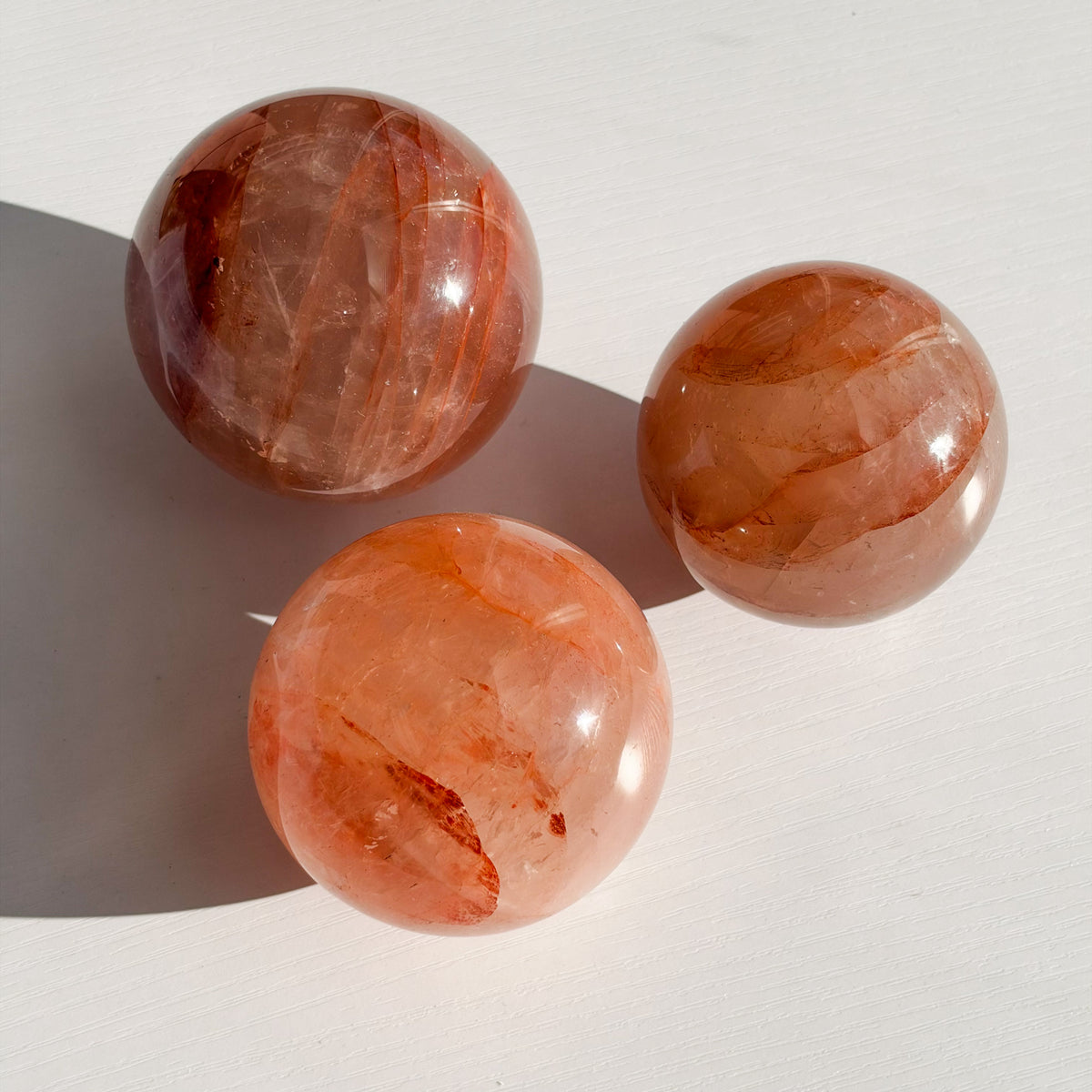 Hemmatoid ( Fire Quartz ) Sphere