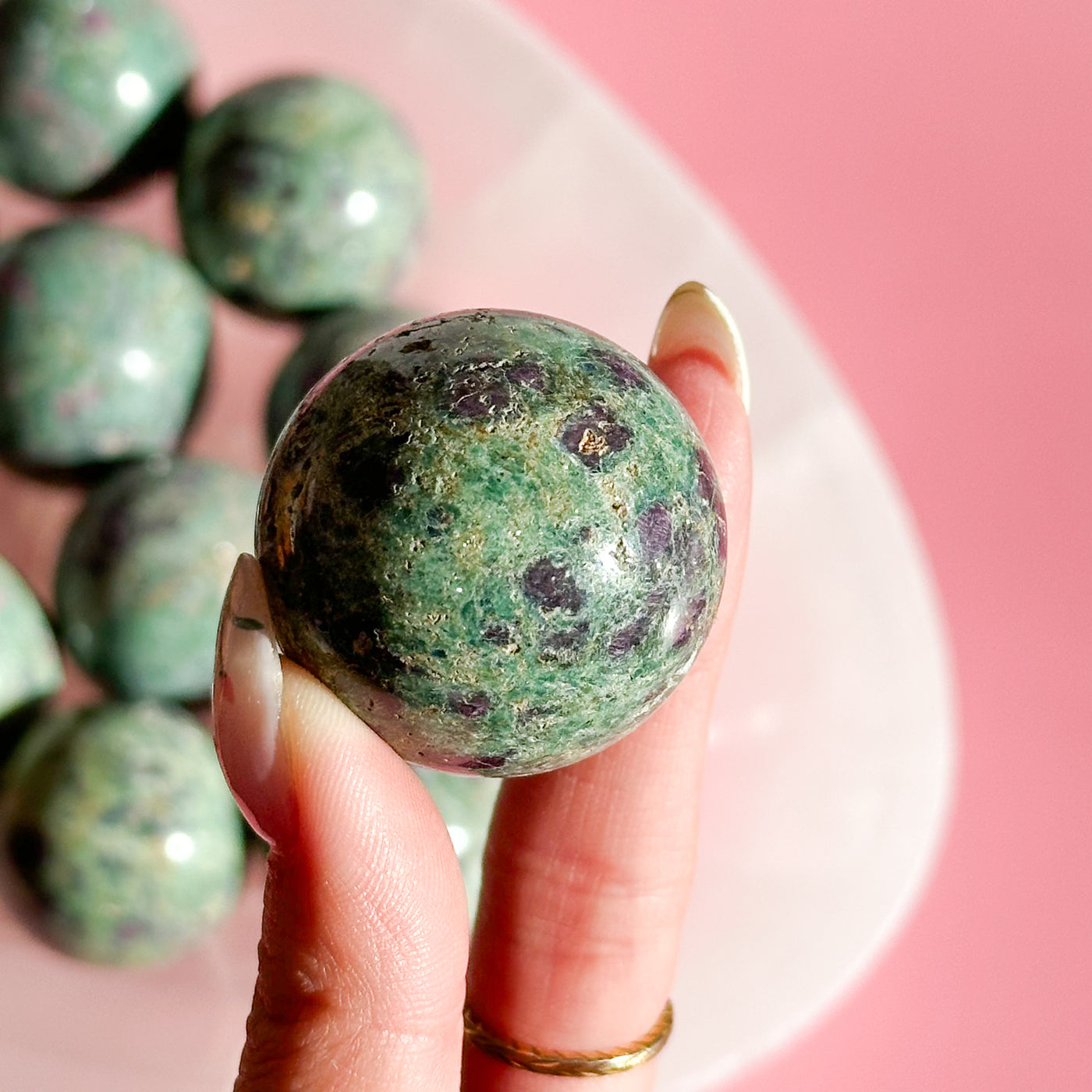 Ruby Fuchsite Sphere