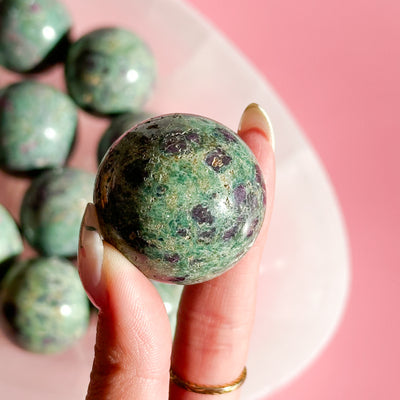 Ruby Fuchsite Sphere