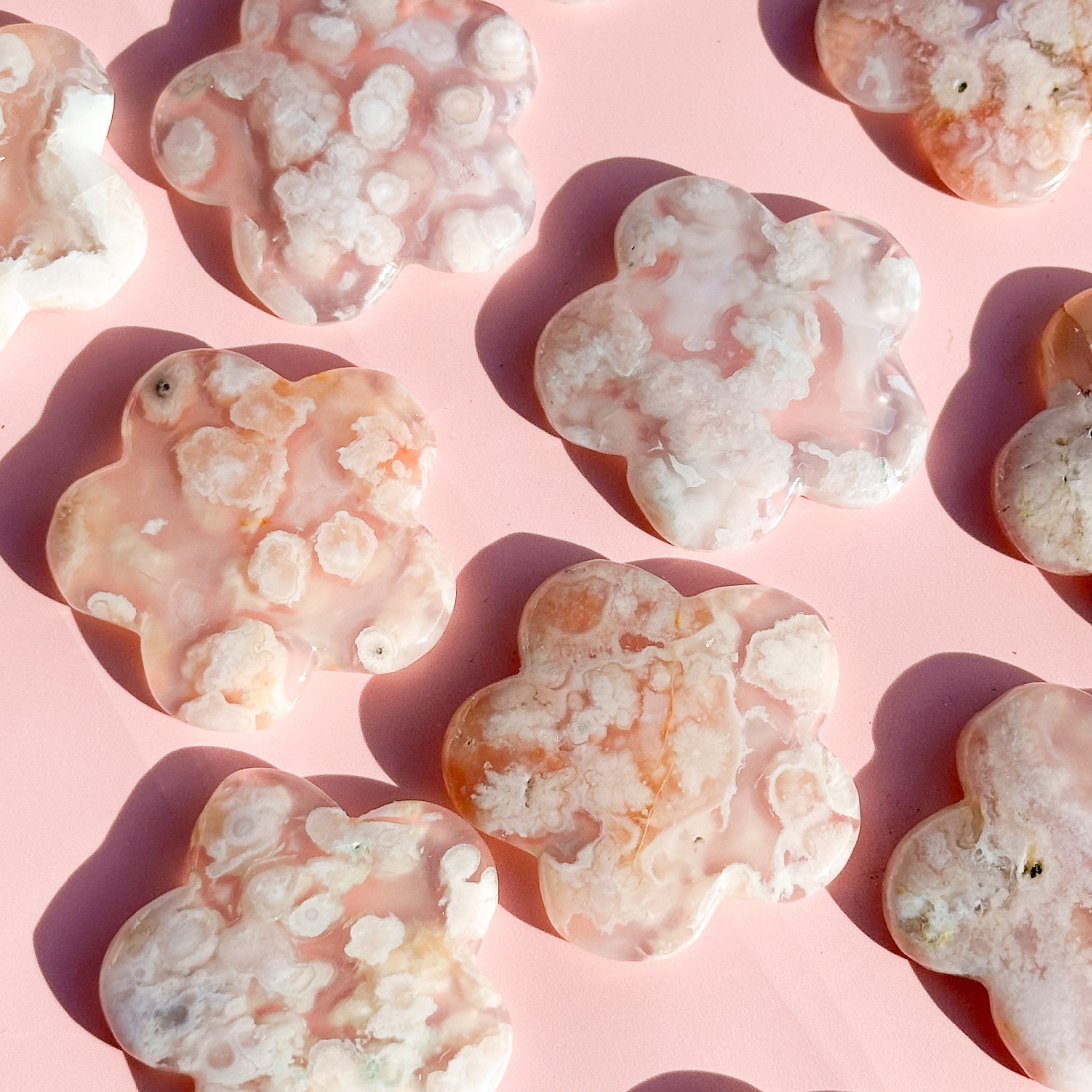 Flower Agate Petal Stone