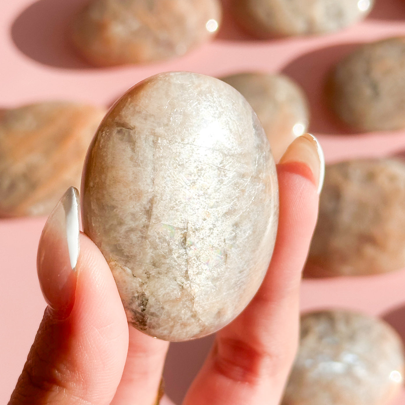 Peach Moonstone Palmstone