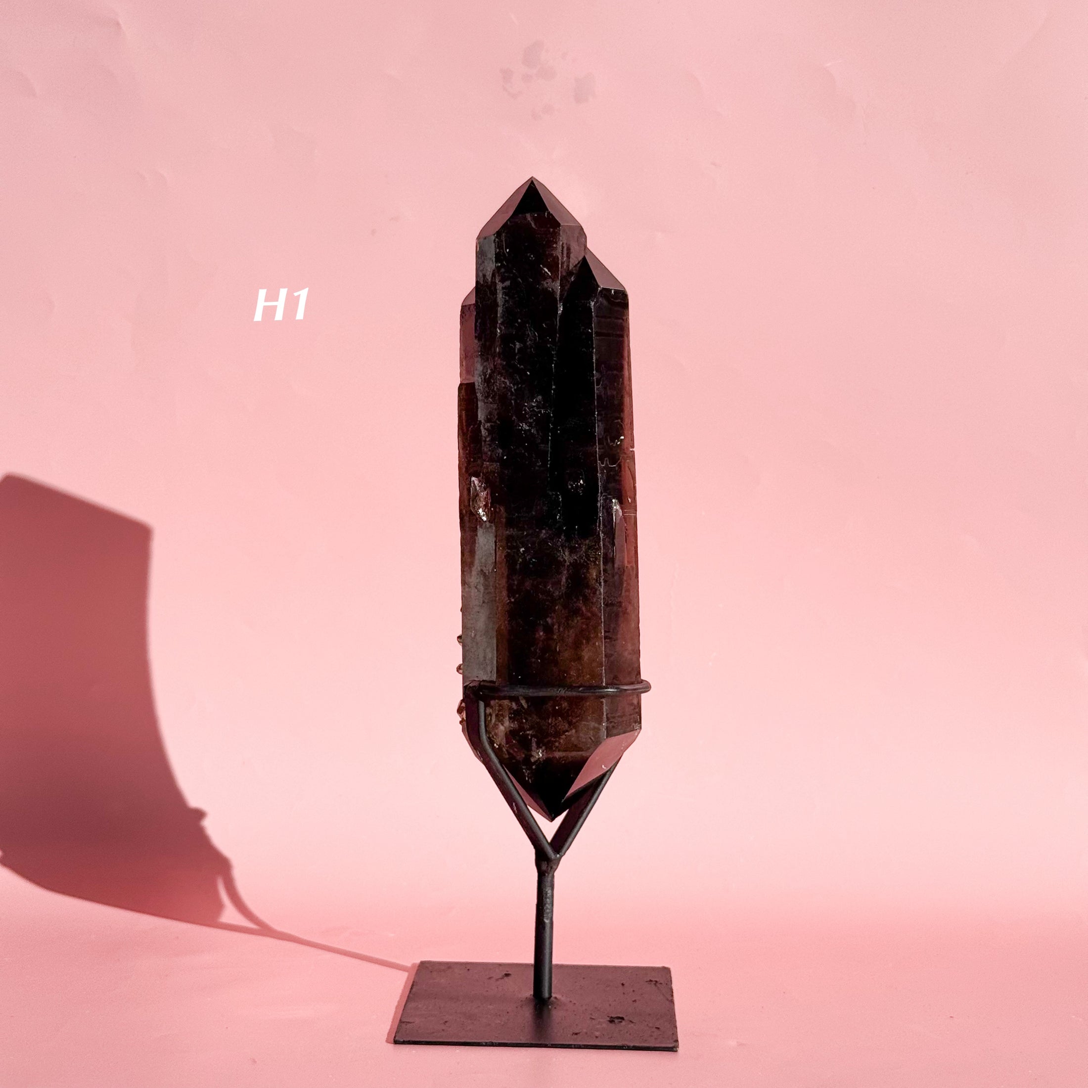 Smokey Quartz Point on Stand