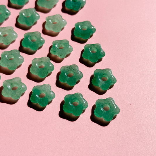 Green Aventurine Flower Donut