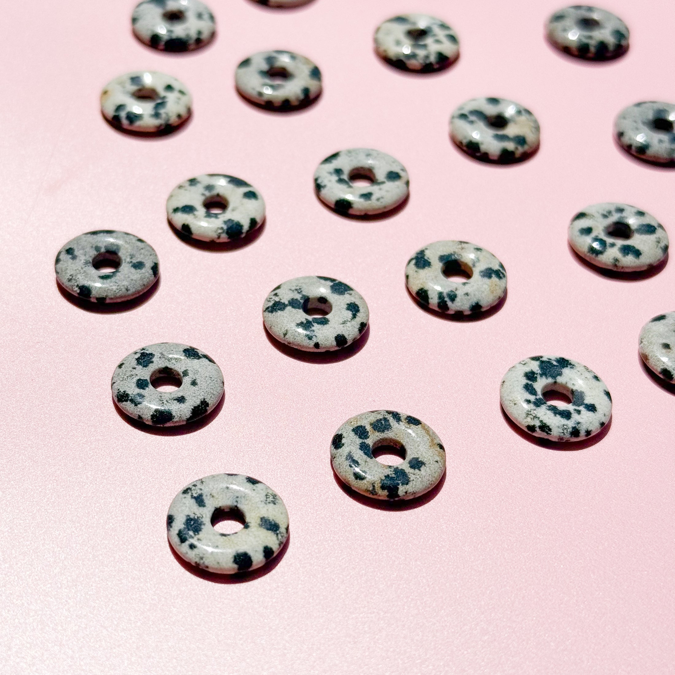 Dalmatian Jasper Mini Donut