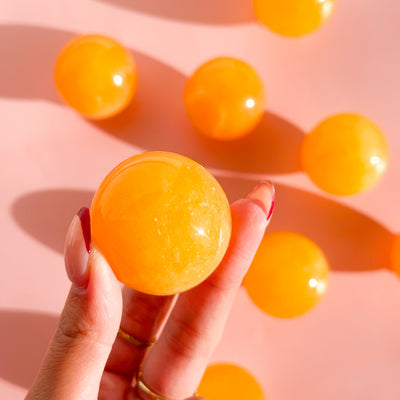 Orange Calcite Sphere