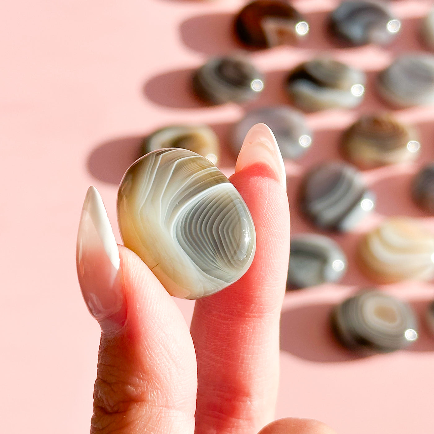 Botswana Agate Mini Flat Tumble