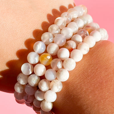 Flower Agate Bracelet