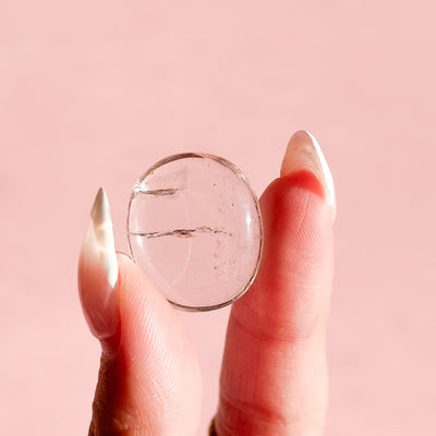 Clear Quartz Mini Flat Tumble