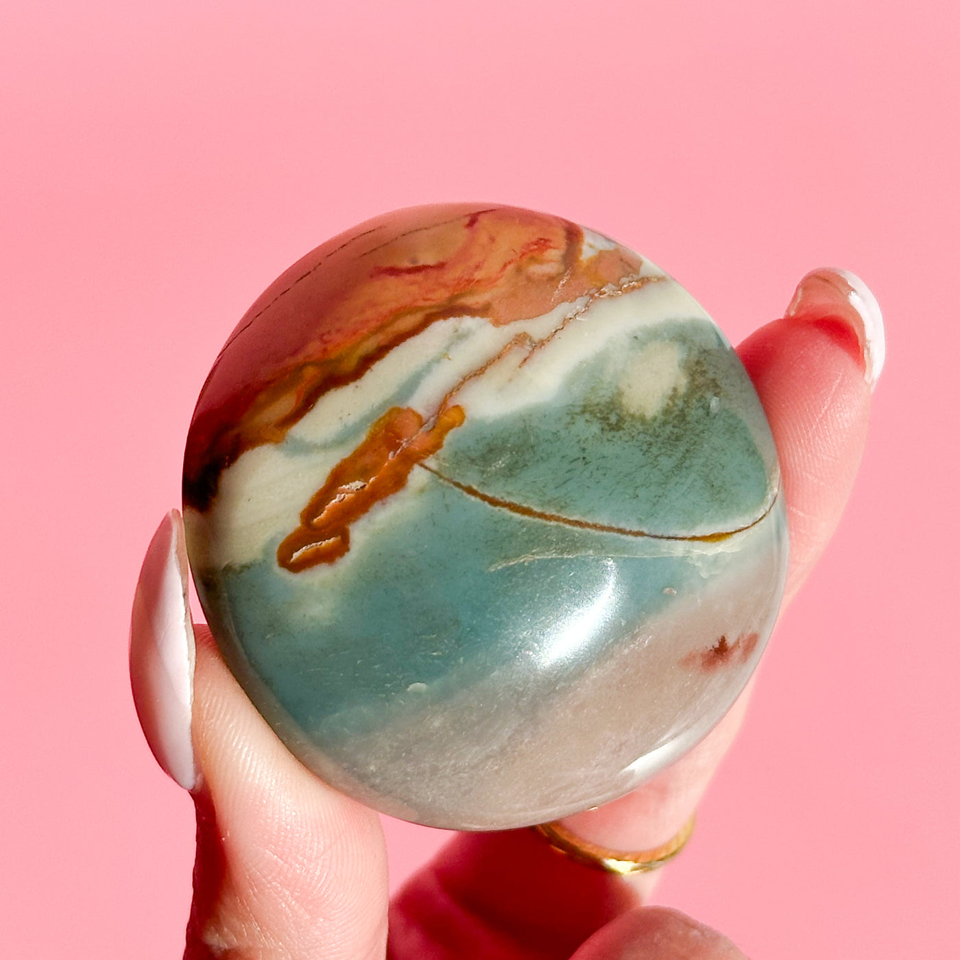 Polychrome Jasper Pebble