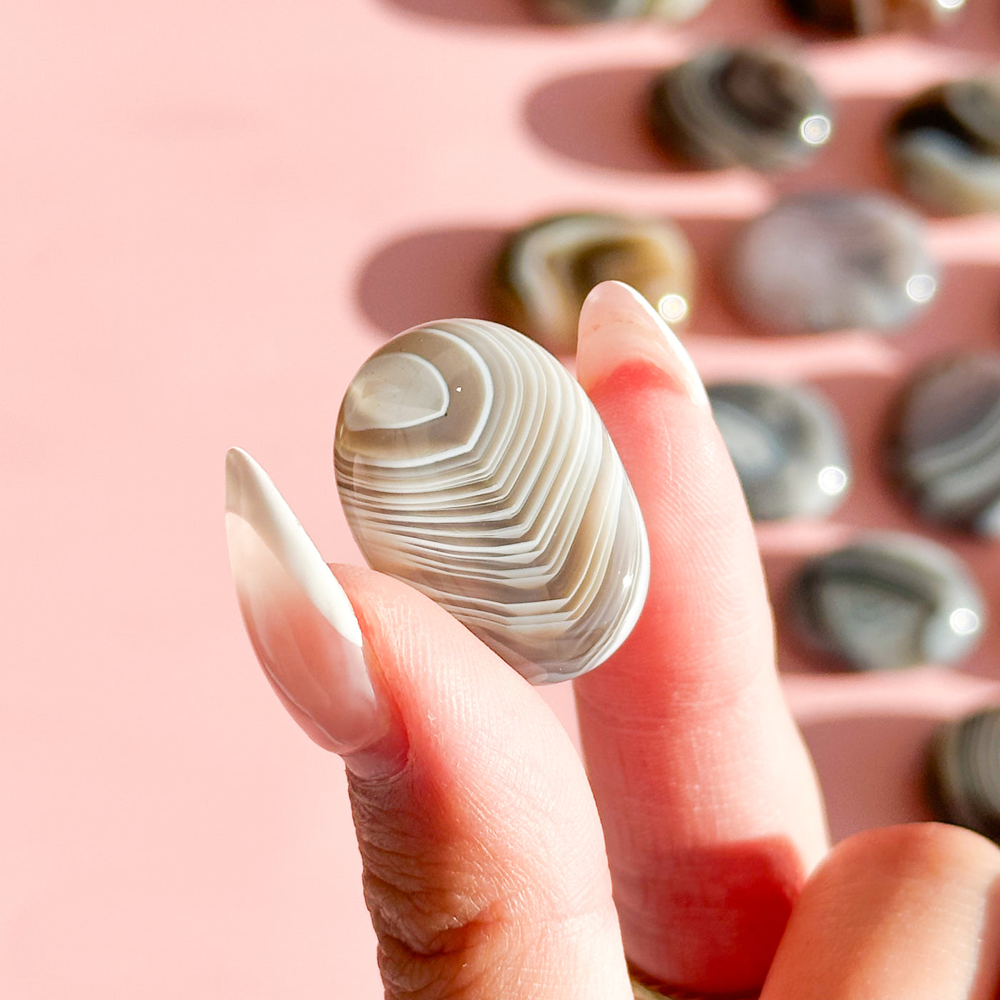 Botswana Agate Mini Flat Tumble