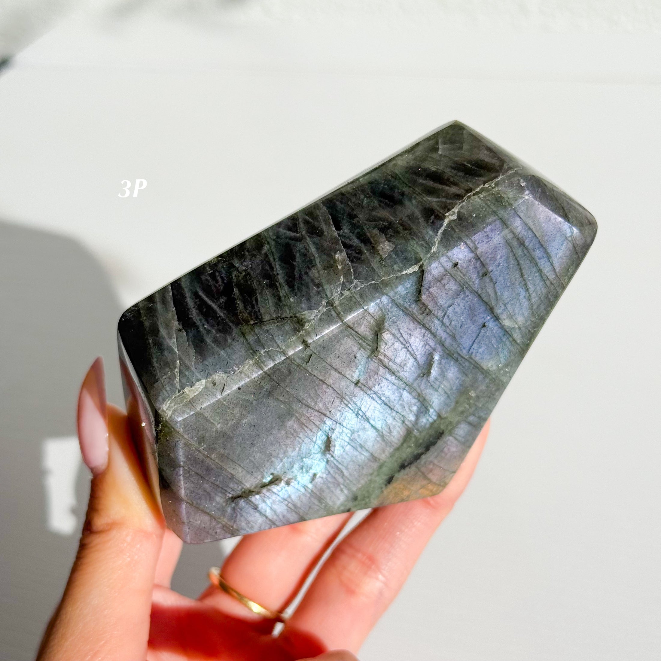 Labradorite Freeform - Purple Flash