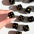 Load image into Gallery viewer, Black Obsidian Dice Pair
