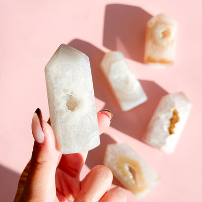 Agate Geode Mini Tower