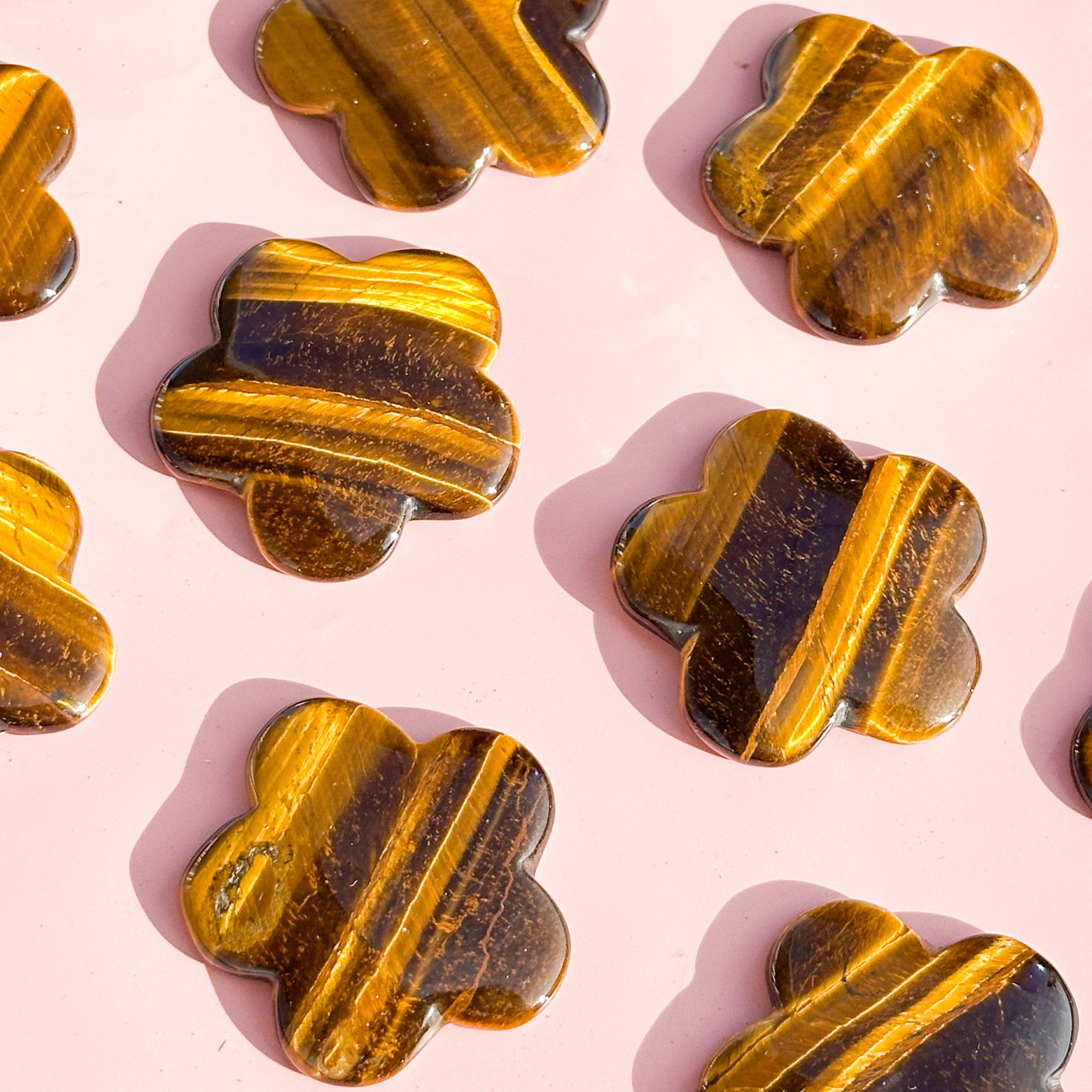 Tiger Eye Petal Stone