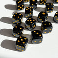 Load image into Gallery viewer, Black Obsidian Dice Pair
