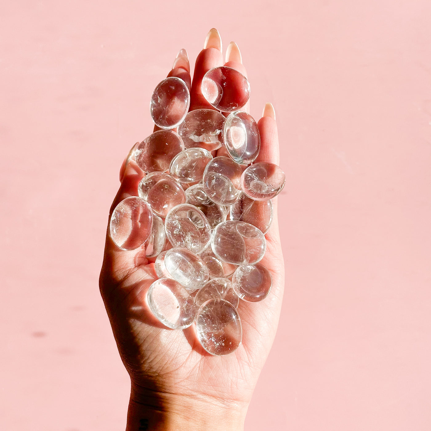 Clear Quartz Mini Flat Tumble