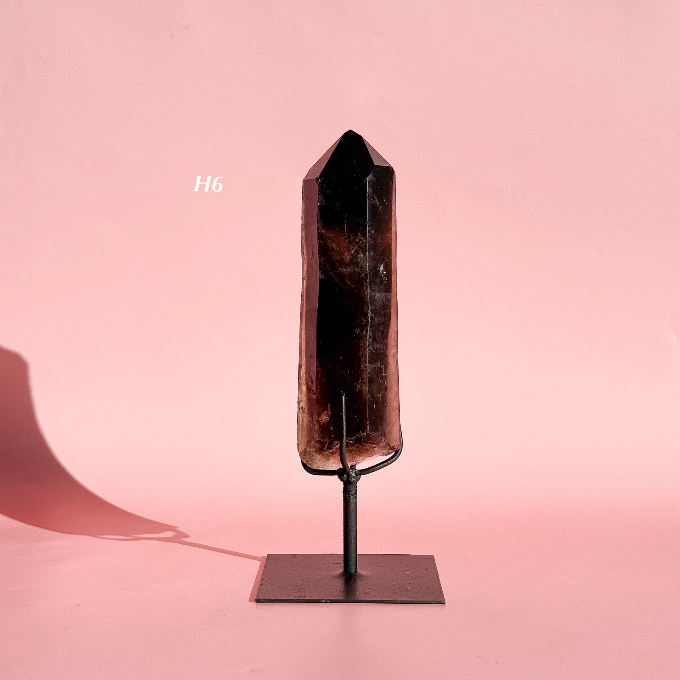 Smokey Quartz Point on Stand