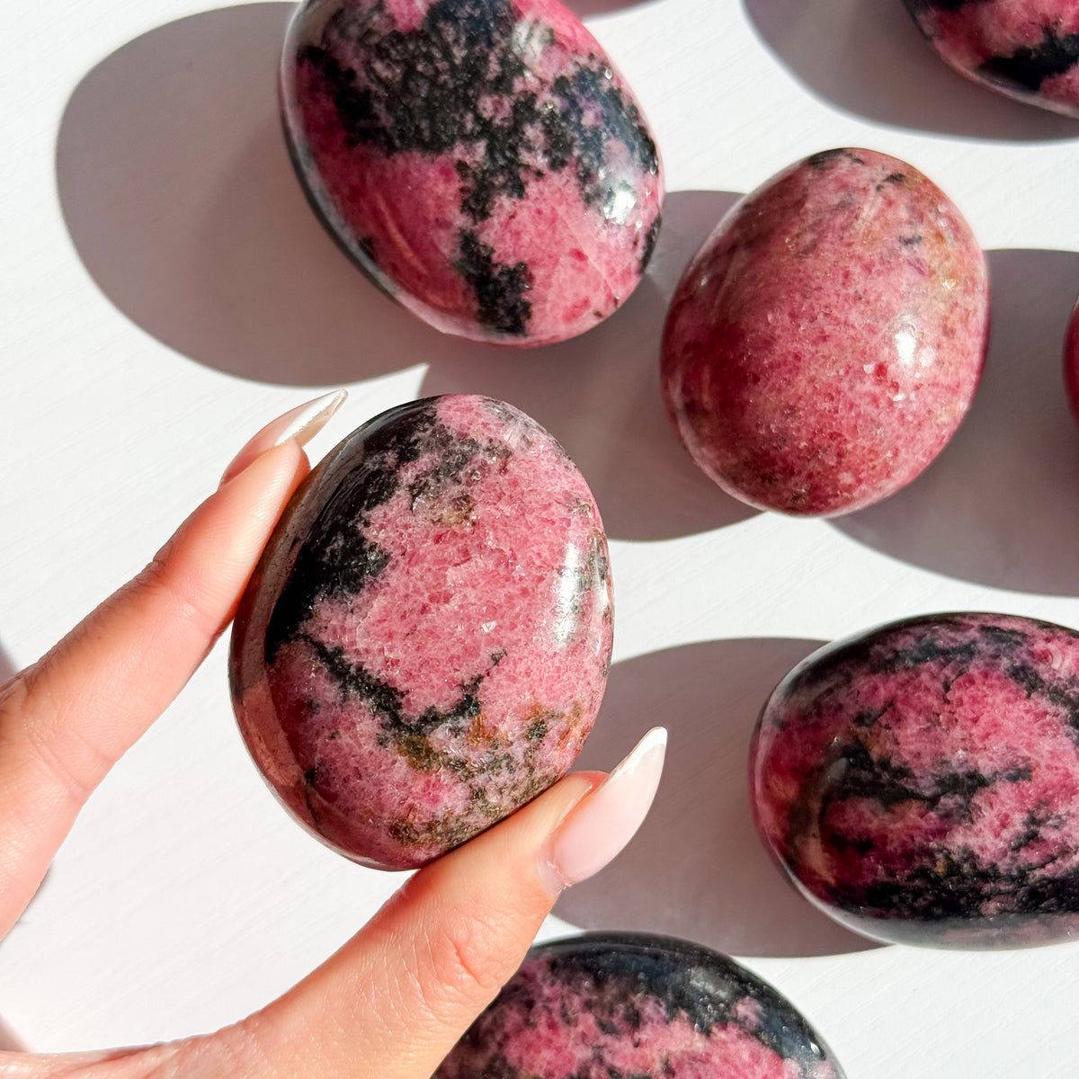 Rhodonite Pebble Palmstone