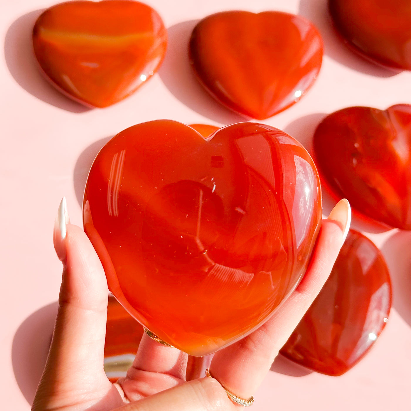 Carnelian Heart Large