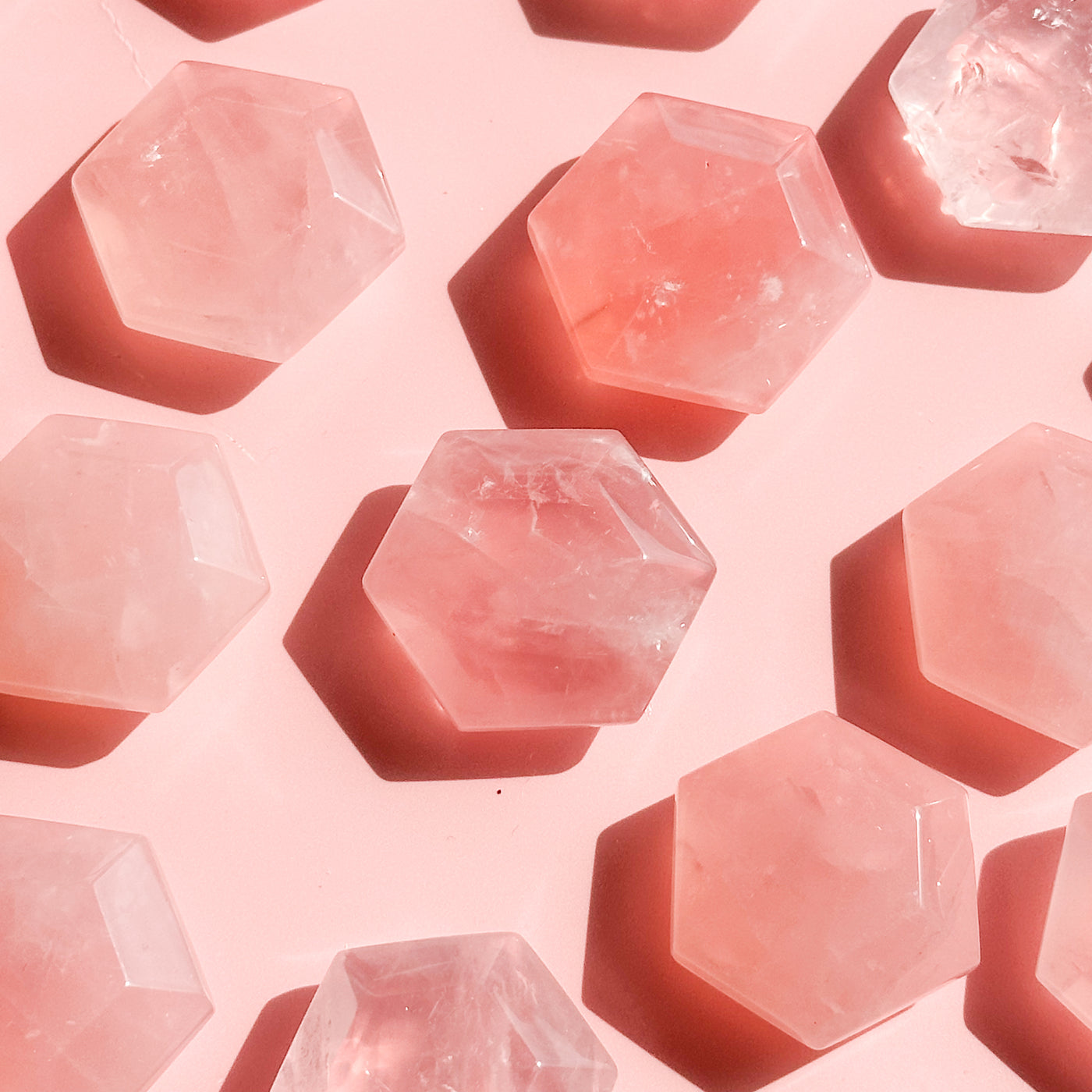 Rose Quartz Hexagon