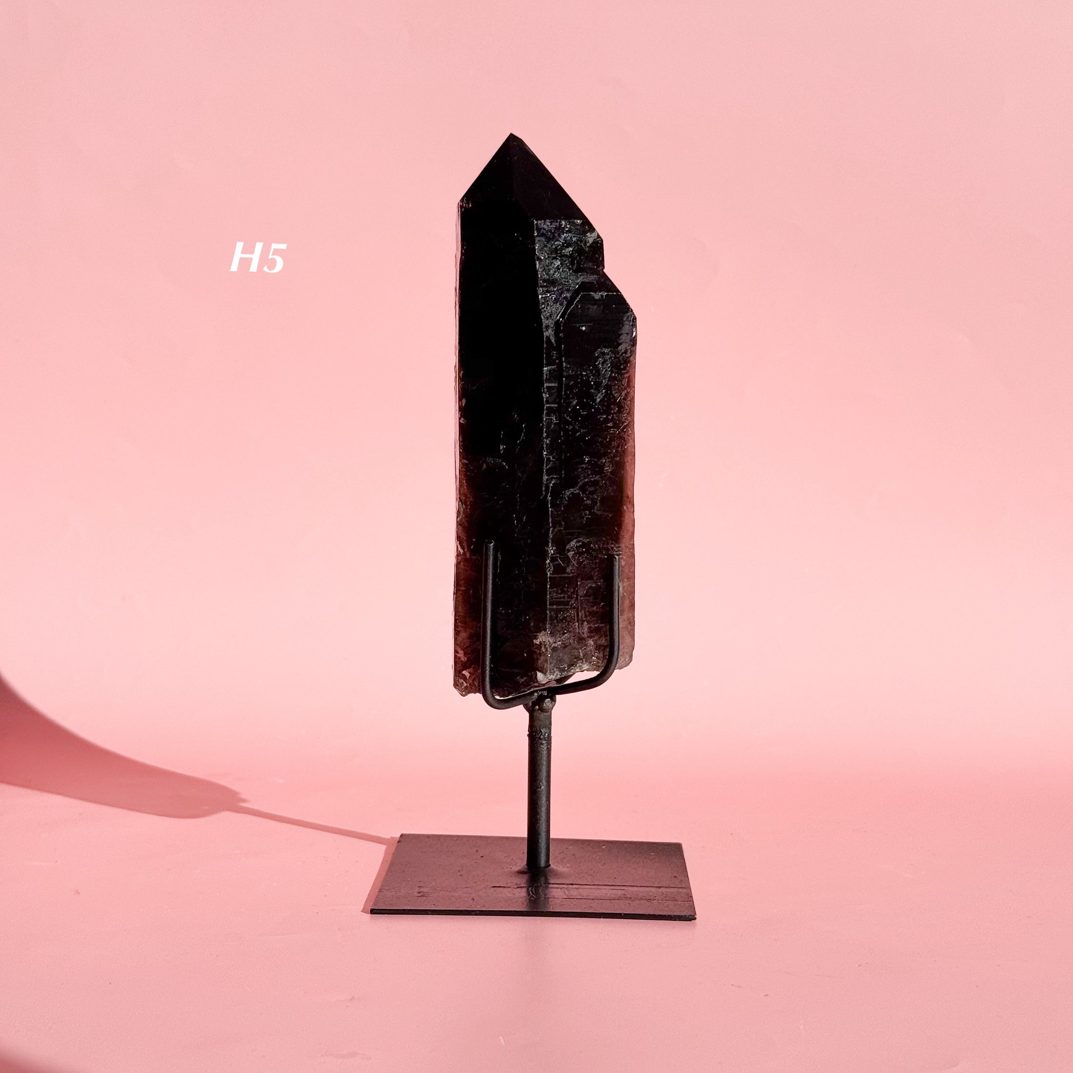 Smokey Quartz Point on Stand