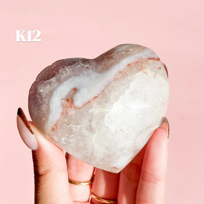 Flower Agate Heart