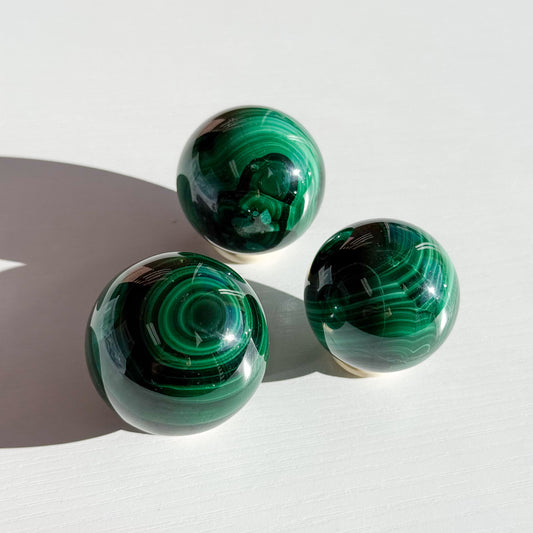 Sphère de malachite