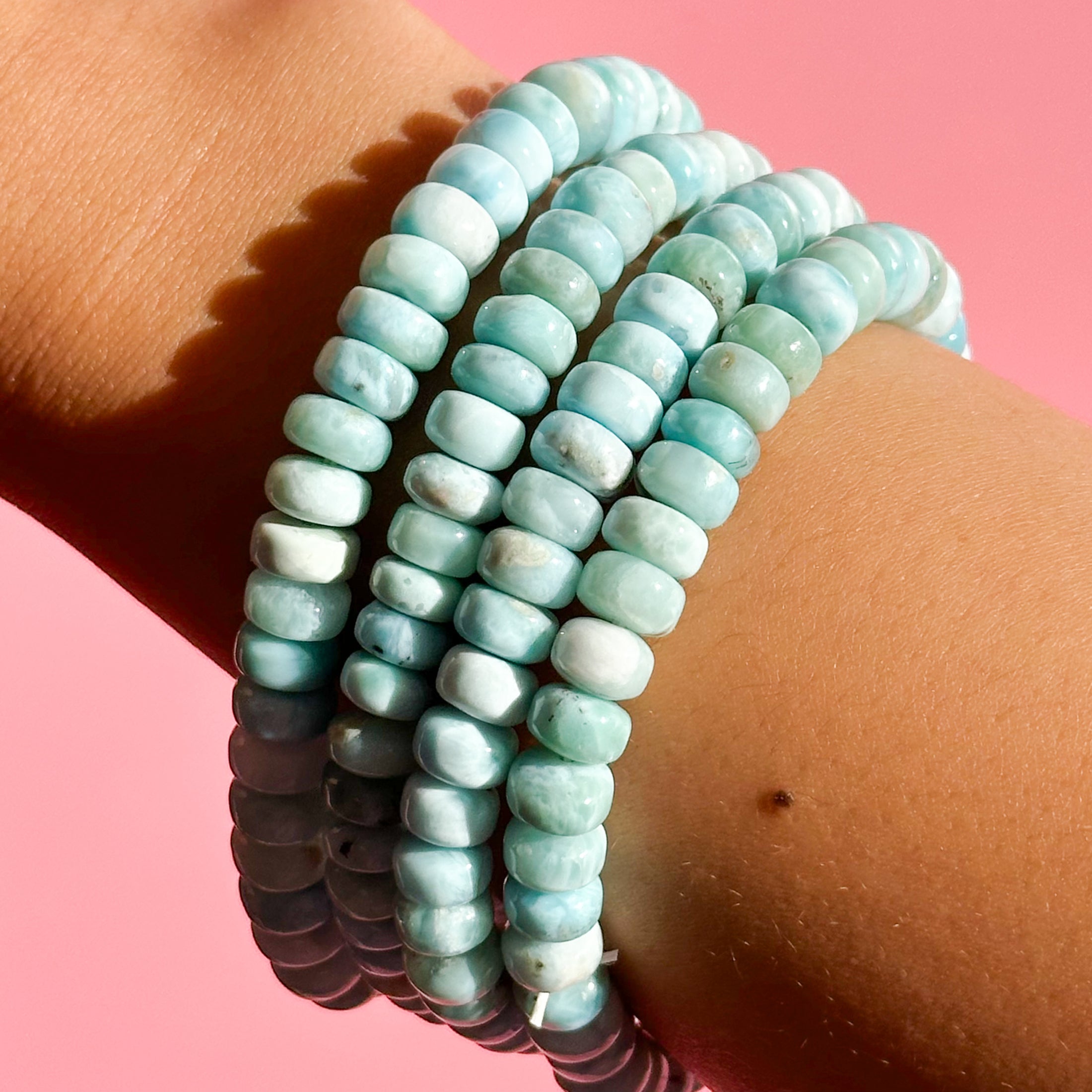 Larimar Rondelle Bracelet