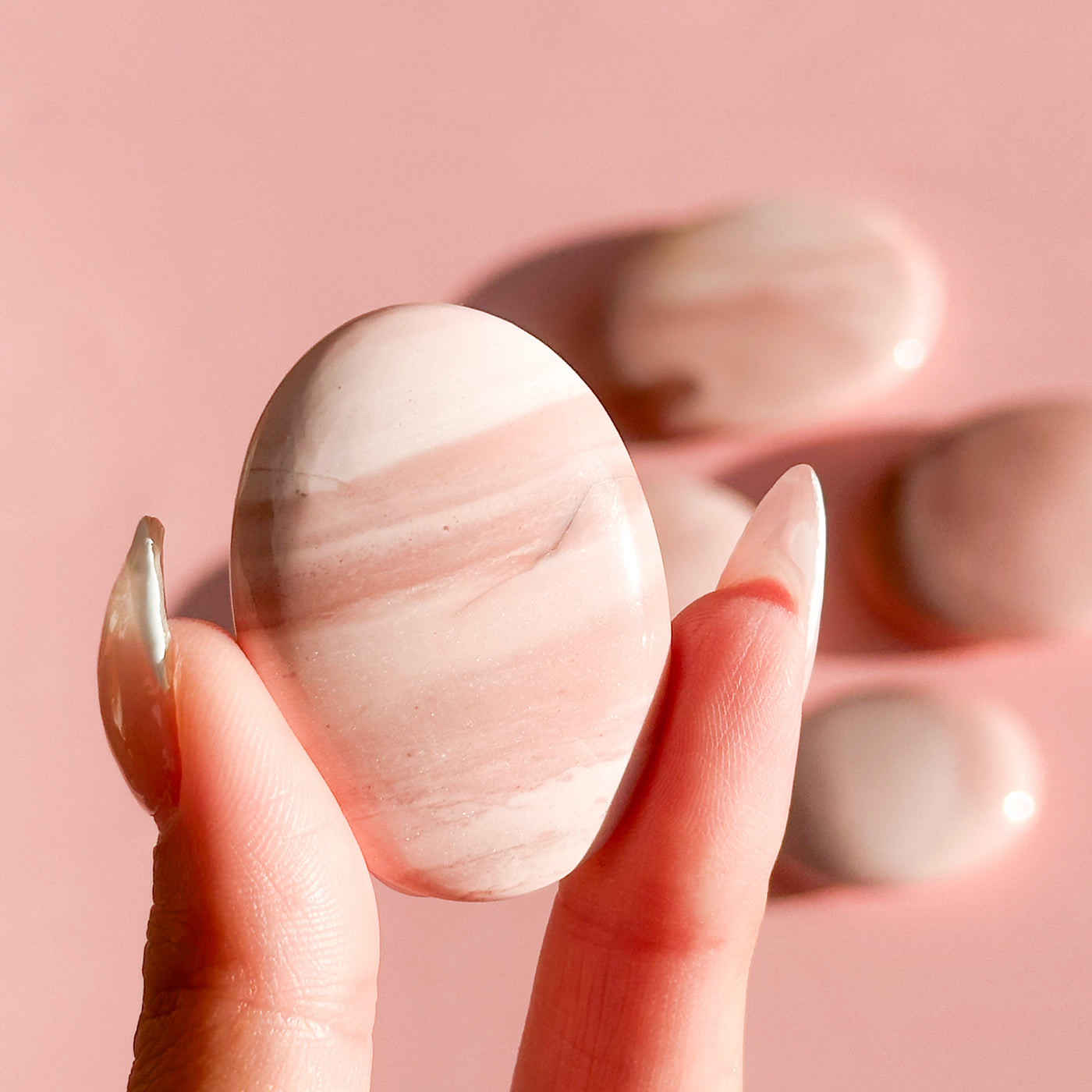 Australian Pink Opal Palmstone