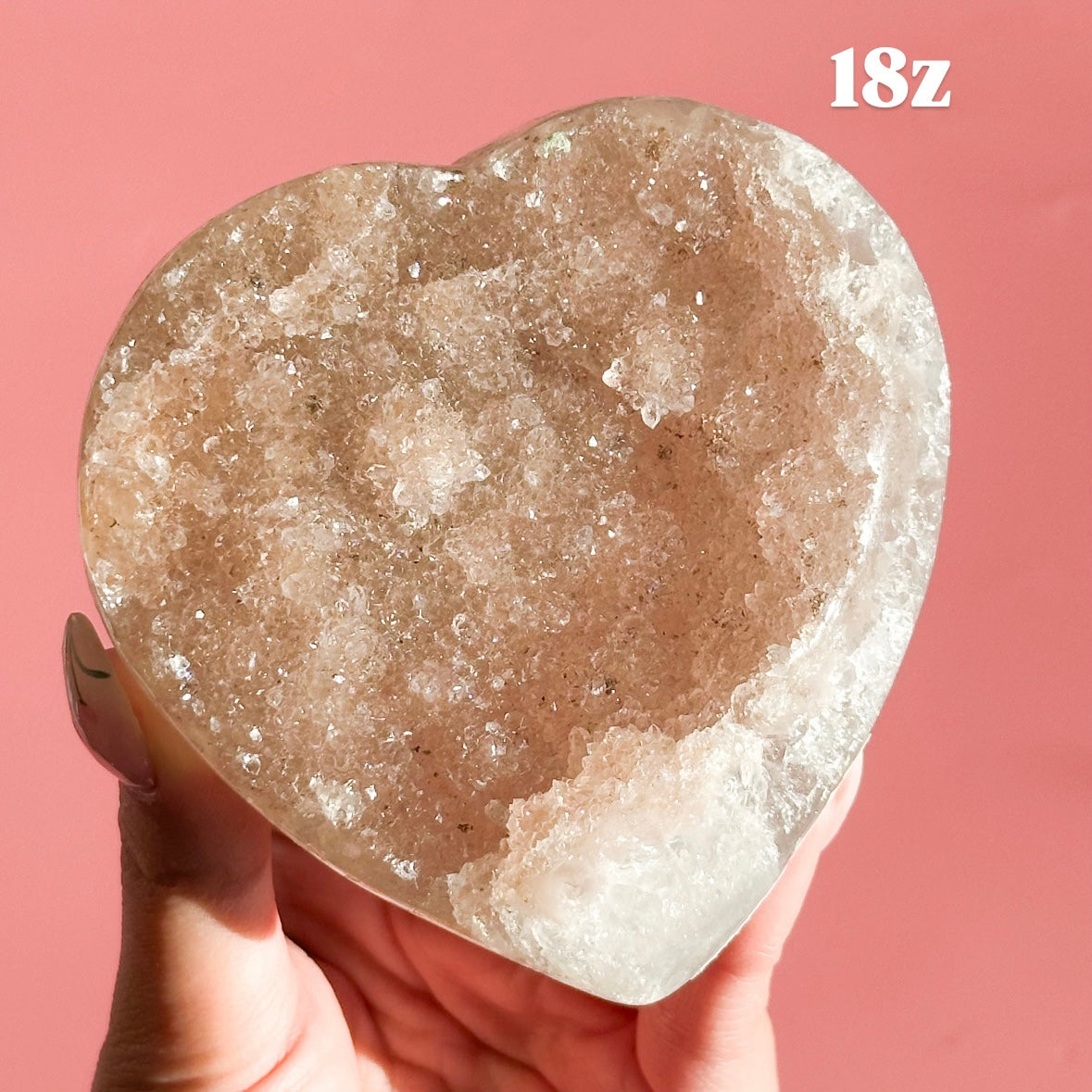 Druzy Amethyst Heart from Brazil