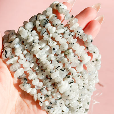 Moonstone Chipped Beads Strand