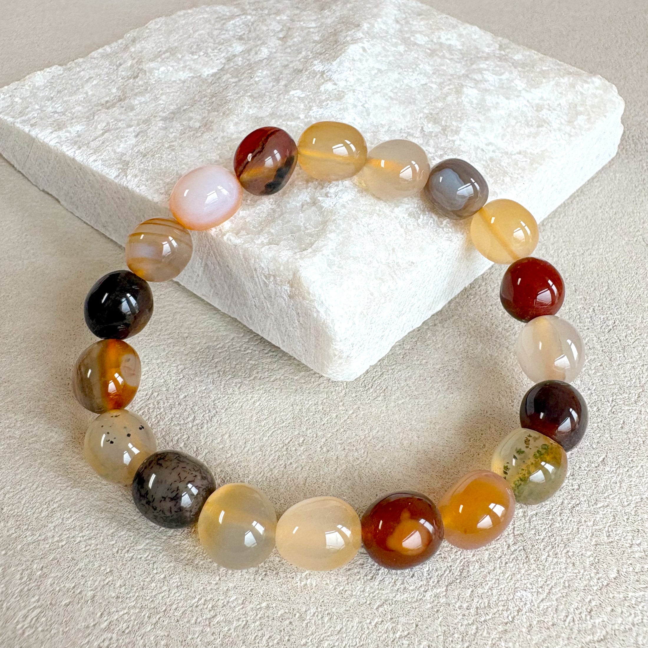 Carnelian Tumbled Bracelet
