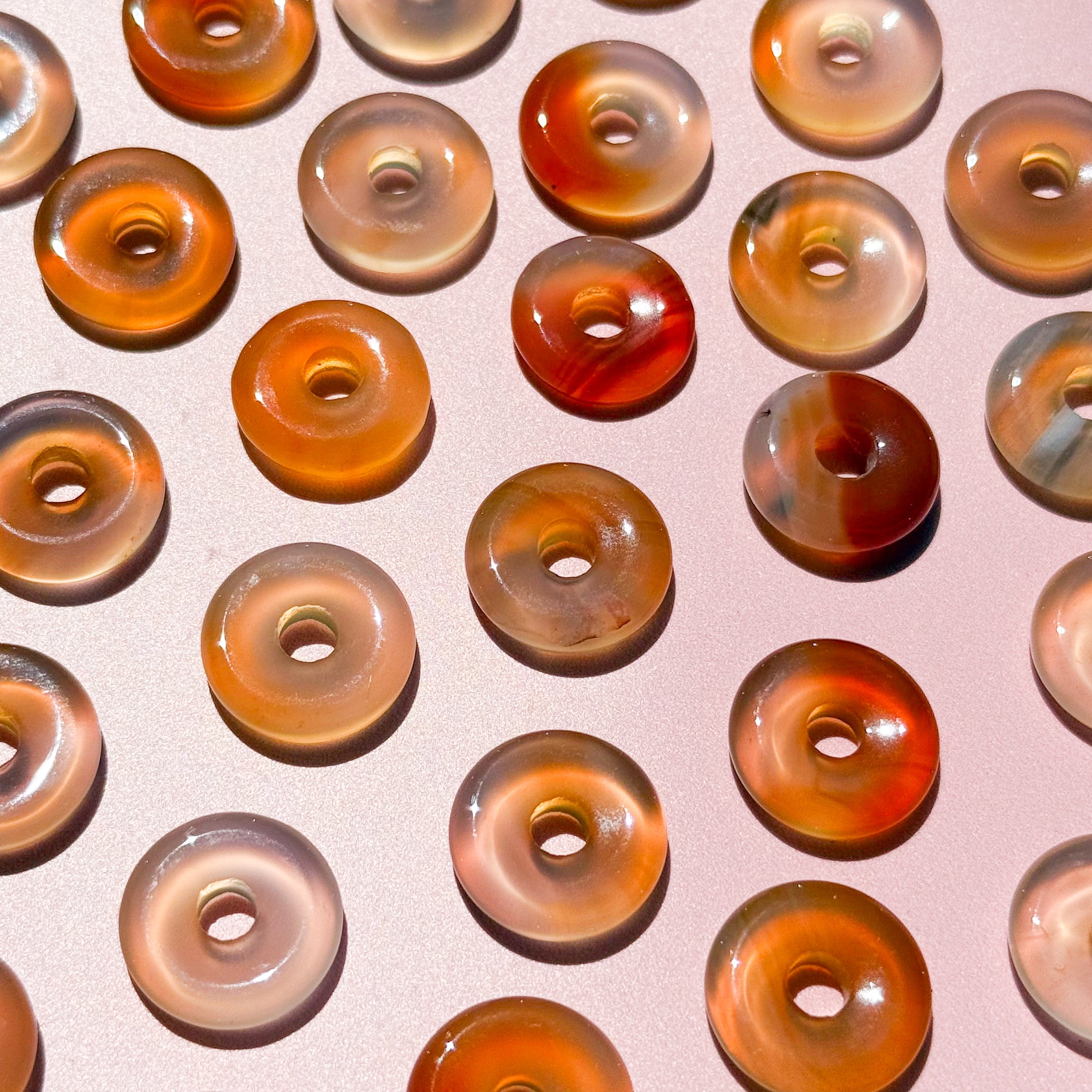 Carnelian Agate Mini Donut