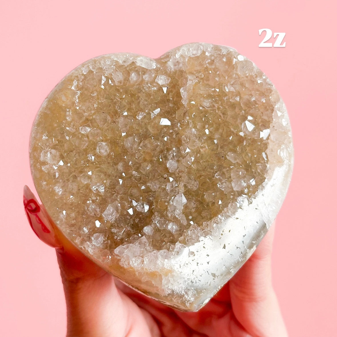 Druzy Amethyst Heart from Brazil