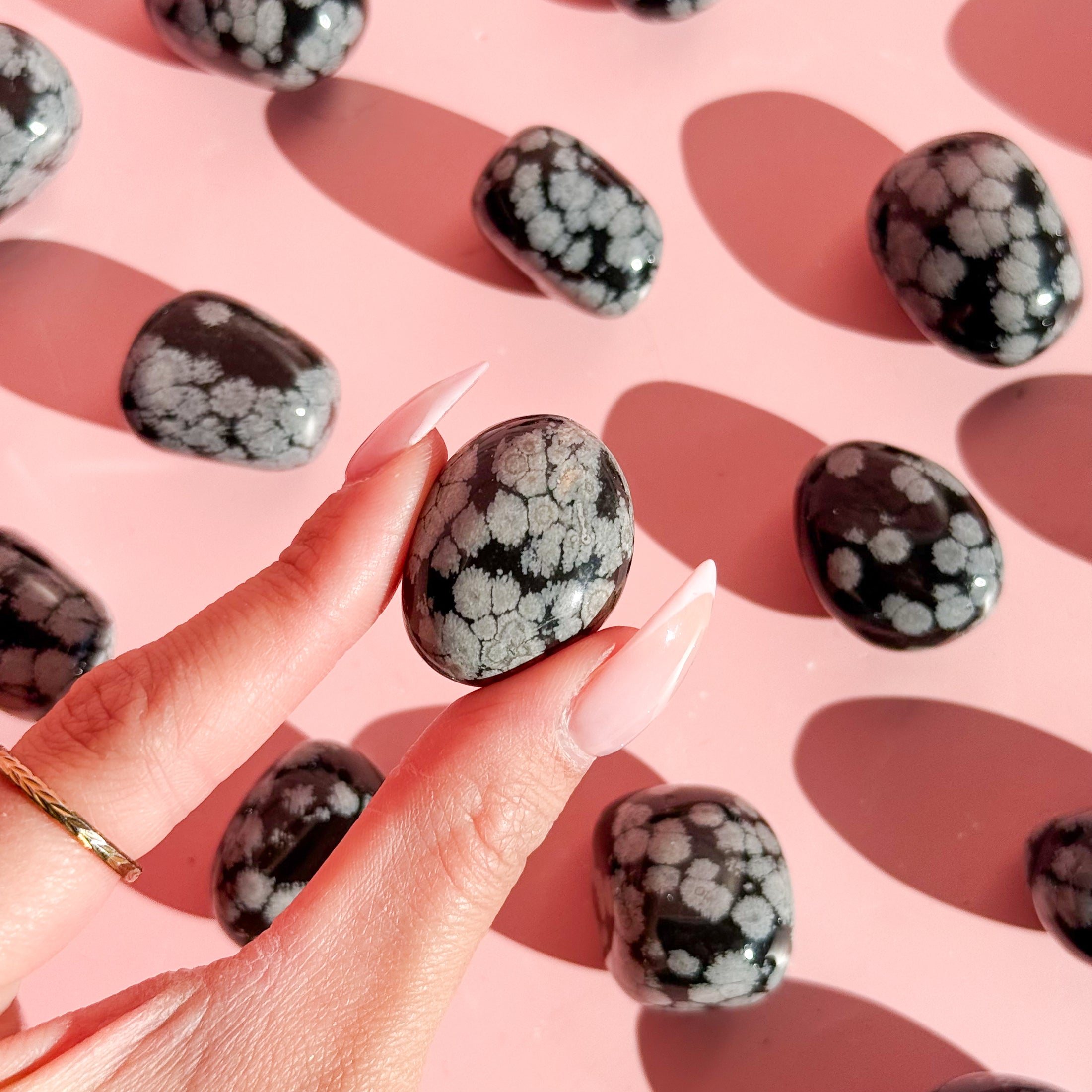 Snowflake Obsidian Tumble