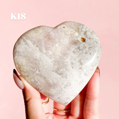Flower Agate Heart