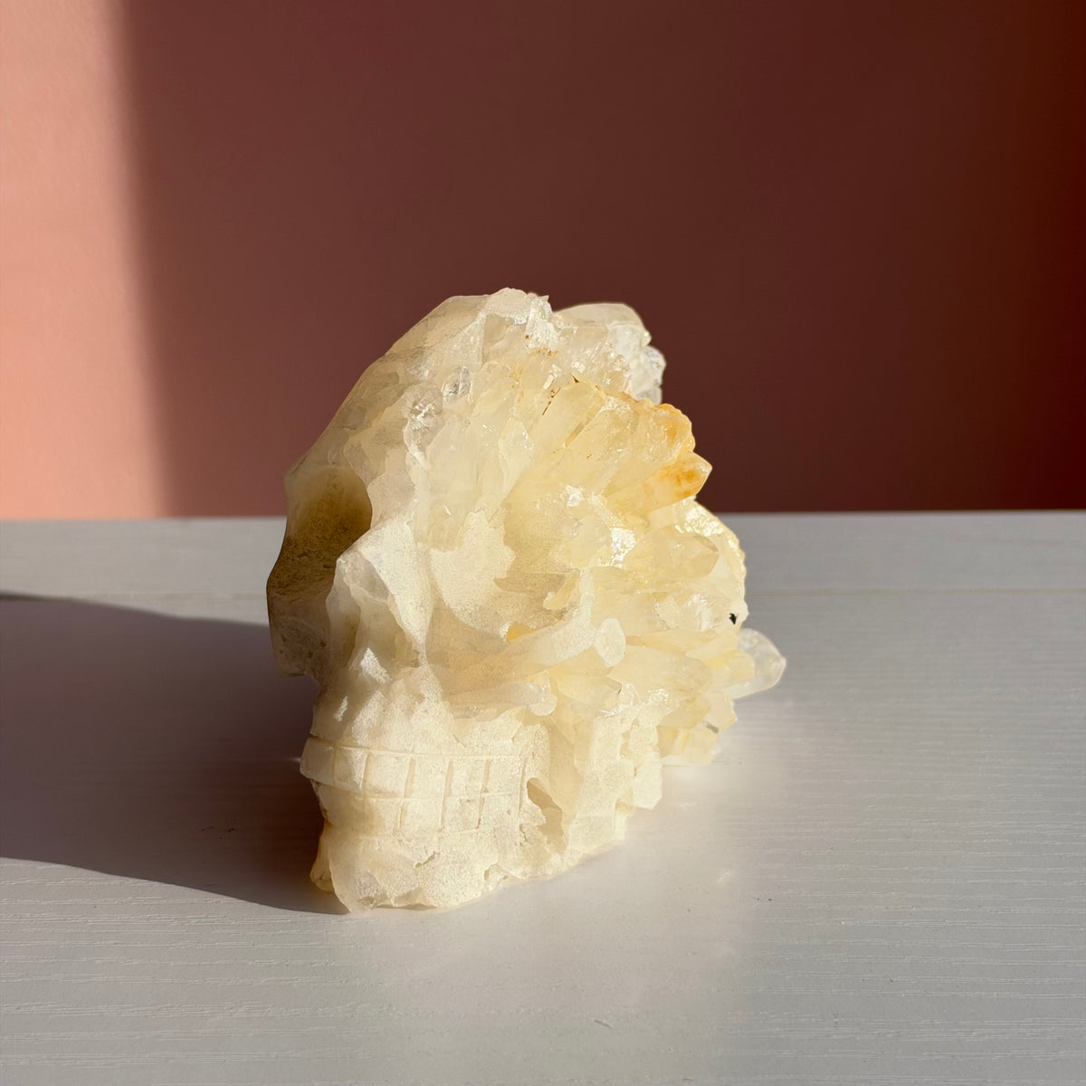 Quartz Cluster Skull