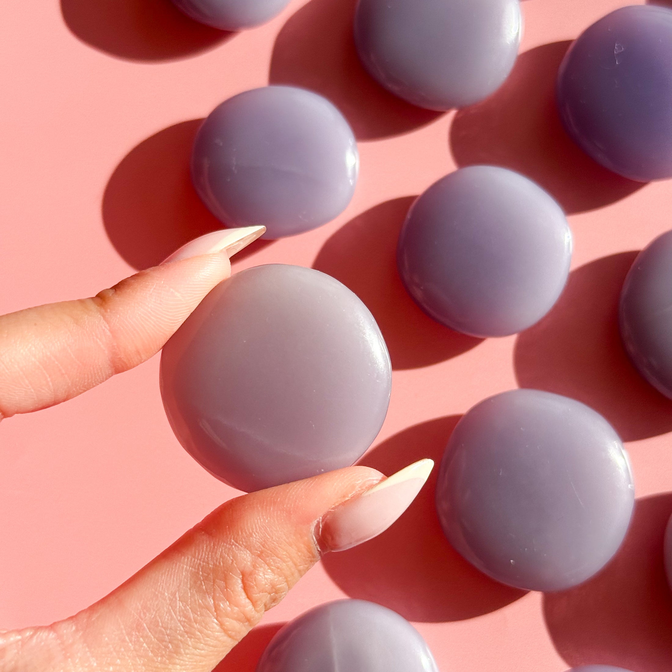 Lavender Fluorite Mini Flat Tumble